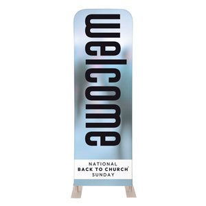 Back to Church Welcomes You 2' x 6' Sleeve Banner