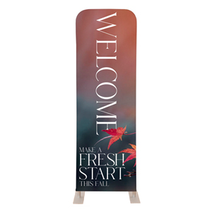 Fresh Start Red Leaves 2' x 6' Sleeve Banner