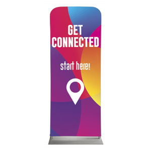 Curved Colors Get Connected 2'7" x 6'7" Sleeve Banners