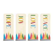 Advent Colorful Trees Set 
