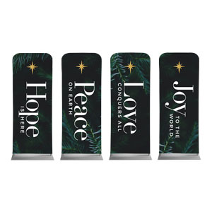 Advent Words Set 2'7" x 6'7" Sleeve Banners