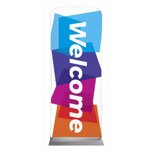 Vibrant Shapes 2'7" x 6'7" Sleeve Banners