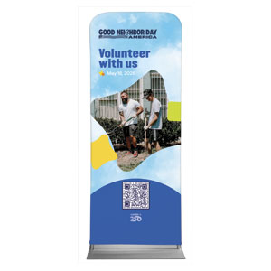 GNDA Volunteer with Us 2'7" x 6'7" Sleeve Banners