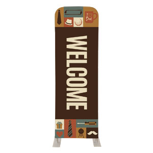 Father's Day Icons 2' x 6' Sleeve Banner