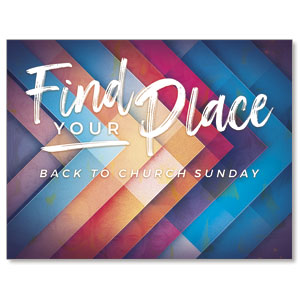BTCS Find Your Place Chevron Jumbo Banners