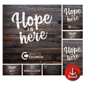 BTCS Hope Is Here Wood Church Graphic Bundles