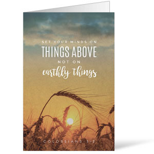 Photo Scriptures Col 3:2 Bulletins 8.5 x 11