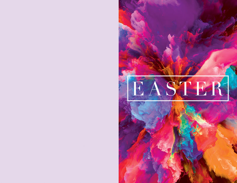 Bulletins, Easter, Easter Color Smoke, 8.5 x 11