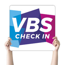 Vibrant Shapes VBS Check In 