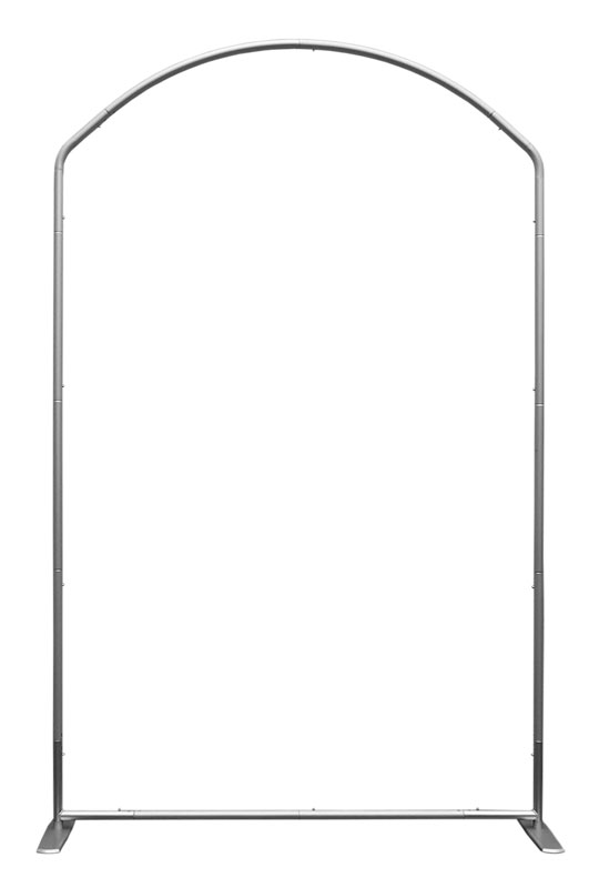 Displays & Stands, Click-It Stand for 5 x 8 Banner, 5' x 8' Curved Top