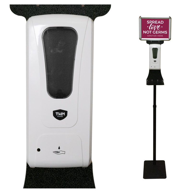 Safety Products, Safety, Touchless Hand Sanitizer Station with Sign Holder 