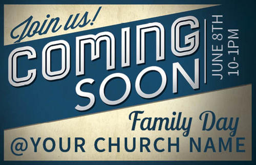 Church Postcards, Fall - General, Announcing Coming Soon, 5.5 X 8.5