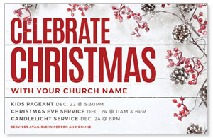 Celebrate Christmas Berries 4/4 ImpactCards