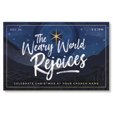 Weary World Rejoices Blue 
