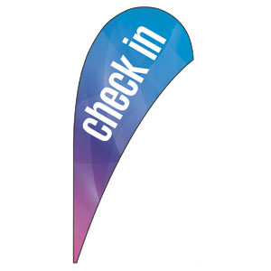 Bright Gradient Check In Indoor Flags