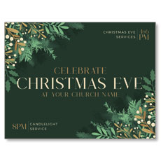 Christmas Eve Gold and Green 