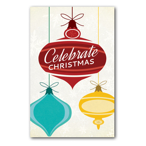 Retro Ornaments Medium InviteCards