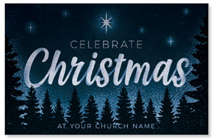 Christmas Forest Silhouette Medium InviteCards