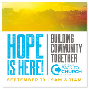 BTCS Hope is Here Sunrise 3.75" x 3.75" Square InviteCards