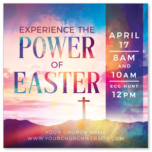 Experience The Power 3.75" x 3.75" Square InviteCards