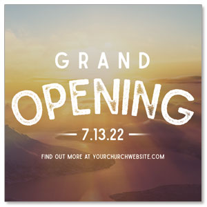 Grand Opening Landscape 3.75" x 3.75" Square InviteCards