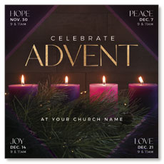 Celebrate Advent Candles 