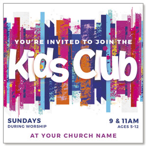 Kids Club 3.75" x 3.75" Square InviteCards