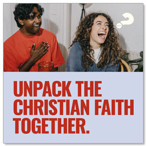 Alpha Unpack Christian Faith 3.75" x 3.75" Square InviteCards