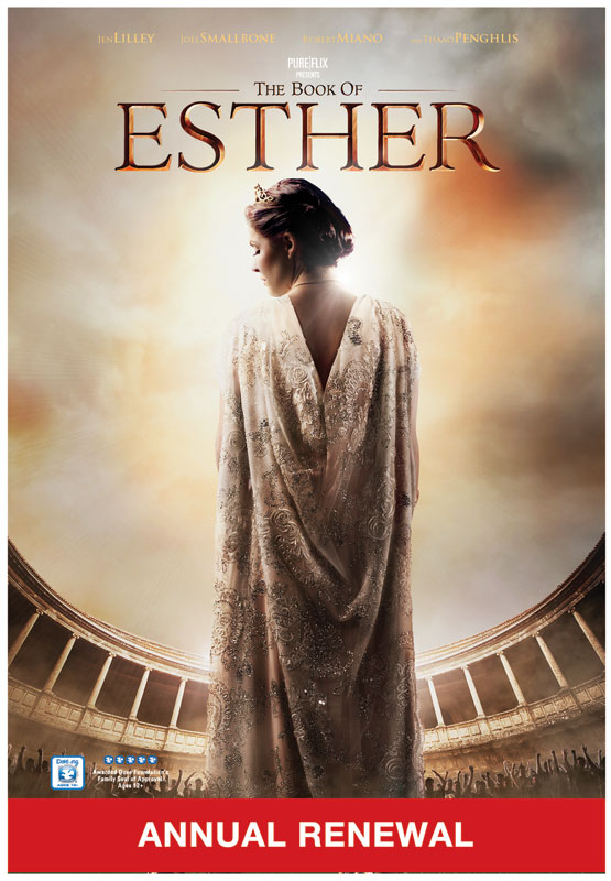 Movie License Renewals, Films, Book of Esther, 100 - 1,000 people  (Standard)