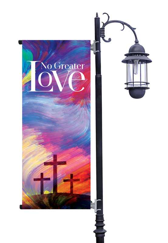 Banners, Easter, No Greater Love, 2' x 5'