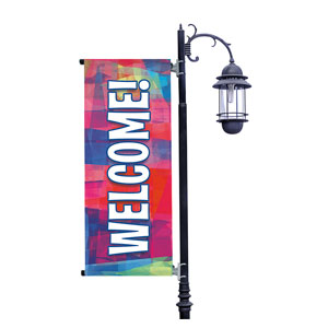 Kids Collage Light Pole Banners
