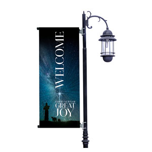 Great Joy Sky Light Pole Banners