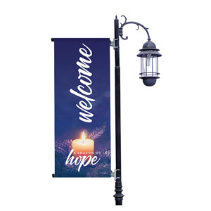 Season of Hope Candle Light Pole Banners