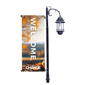 Time For Change Light Pole Banners