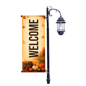 Harvest Festival Sign Post Light Pole Banners