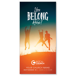 BTCS You Belong Here Kids 11" x 5.5" Oversized Postcards