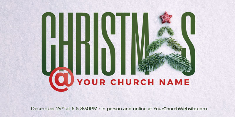 Church Postcards, Christmas, Christmas At Tree, 5.5 x 11