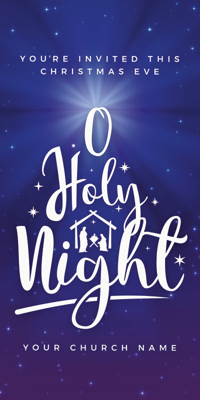 Church Postcards, Christmas, O Holy Night, 5.5 x 11