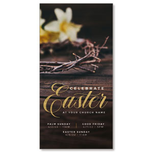 Easter Crown Lilies 11" x 5.5" Oversized Postcards
