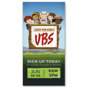 Adventure Kids VBS 11" x 5.5" Oversized Postcards