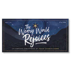 Weary World Rejoices Blue 