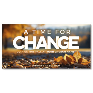 Time For Change 11" x 5.5" Oversized Postcards