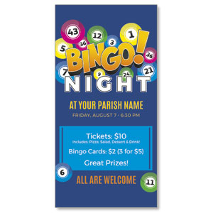 Bingo Night 11" x 5.5" Oversized Postcards