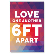 Geometric Bold Love One Another 