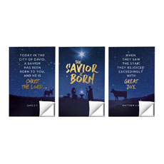 Savior is Born Star Triptych 