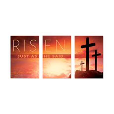 Risen Crosses Triptych 