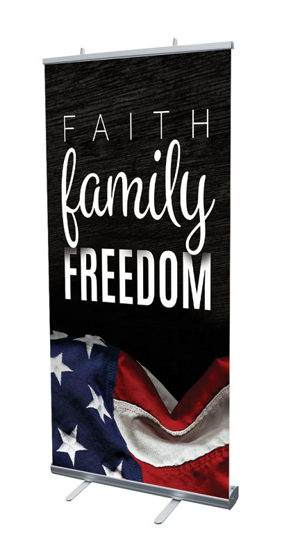 Banners, Summer - General, Faith Family Freedom, 4' x 6'7