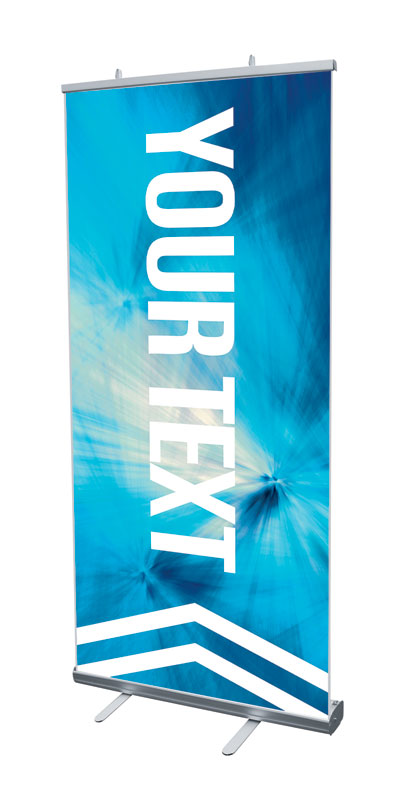Banners, Chevron Welcome Blue Products, Chevron Blue Your Text, 4' x 6'7