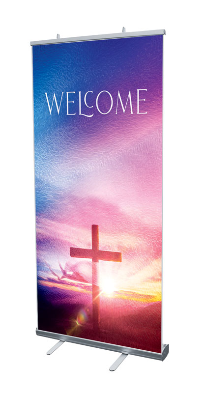 Banners, Easter, Love Easter Colors Welcome, 4' x 6'7