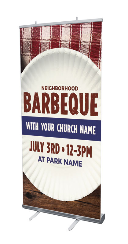 Banners, Summer - General, Barbeque Plate, 4' x 6'7